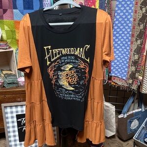 Upcycled Fleetwood Mac Graphic T-Shirt Top